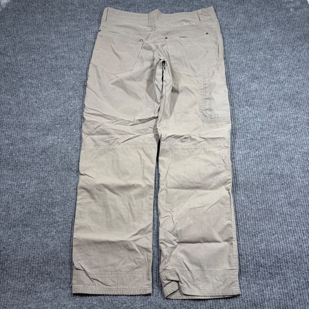 Pacific Trail Pants Mens 34x32 Hiking Cargo Taupe Cotton Blend PTS88927